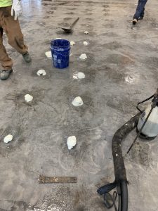 polyurethane foam injected for slab stabilization